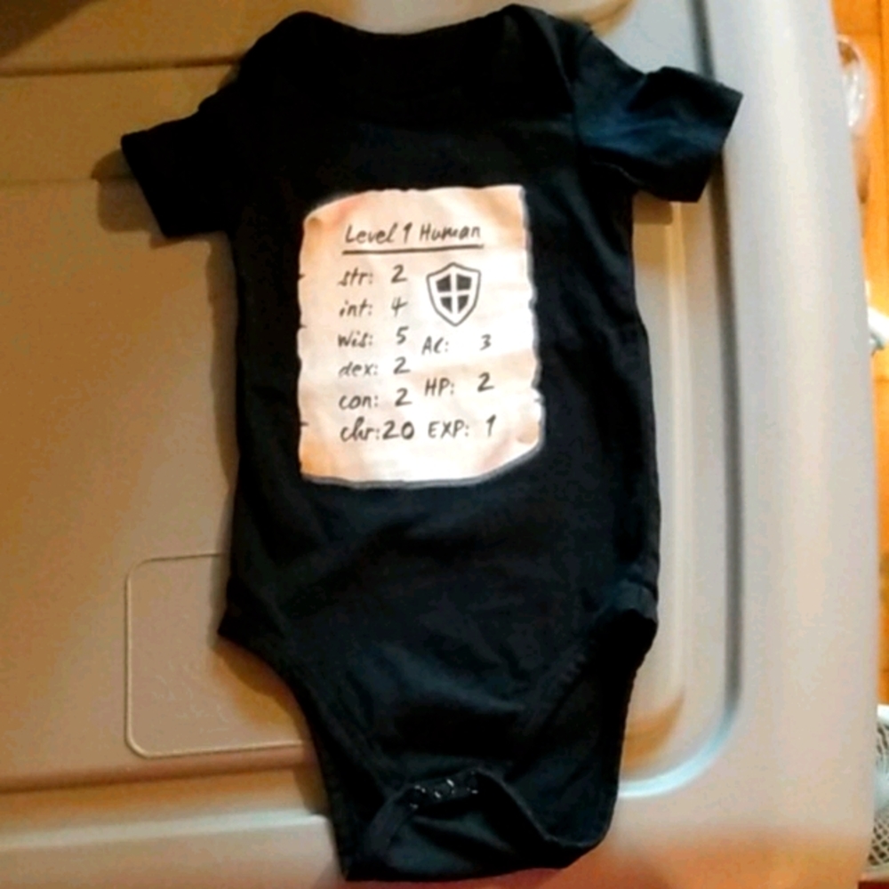 Gaming stats, Level 1 Human Bodysuit
